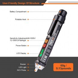 LED Flashlight-Buzzer Alarm TACKLIFE9